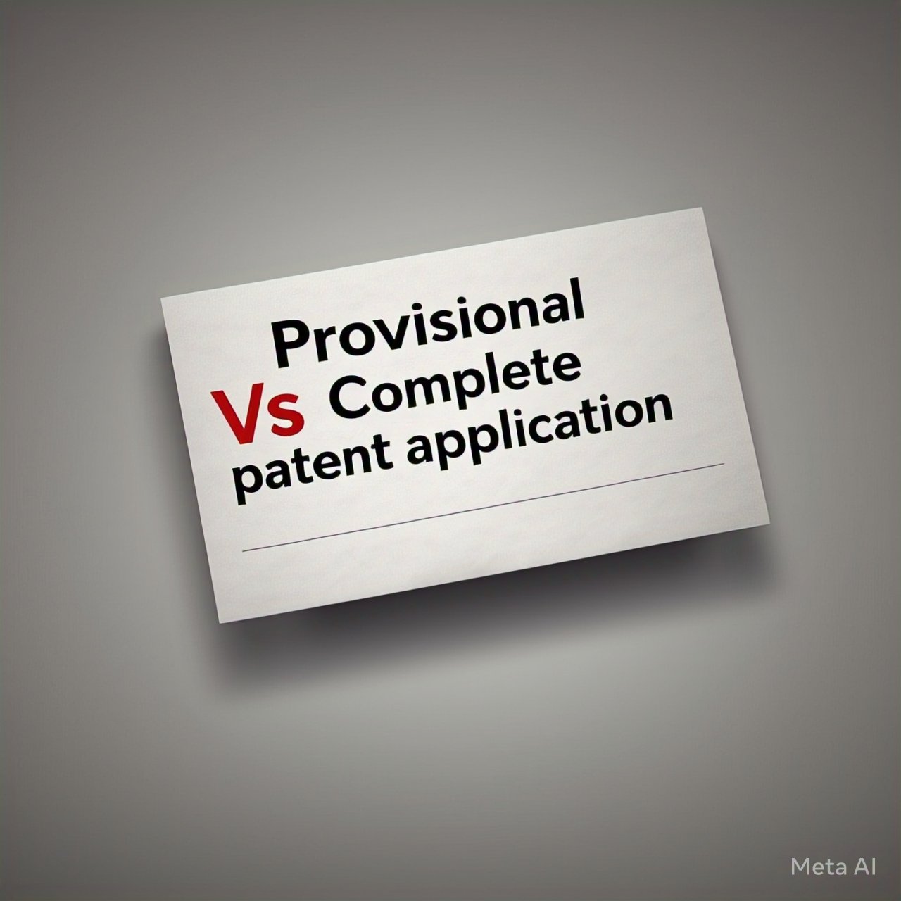 Read more about the article Provisional vs. Complete Patent Application: Which One Should You File to Protect Your Innovation?