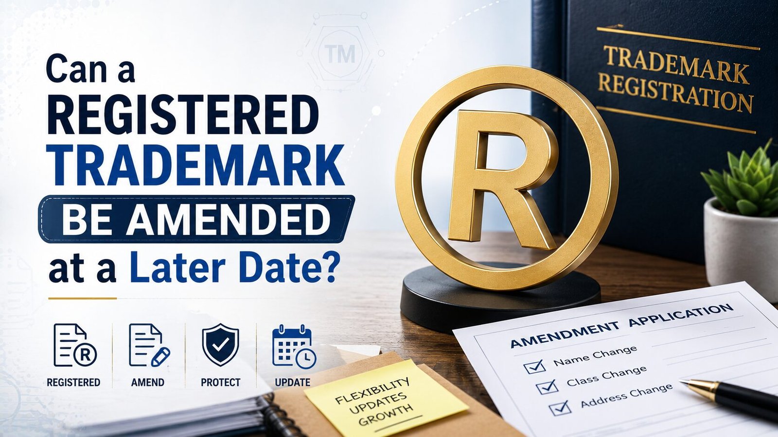 Read more about the article Can a Registered Trademark Be Amended at a Later Date?