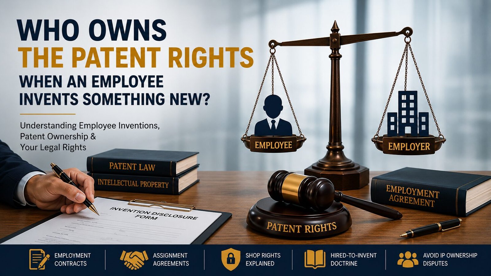 Read more about the article Who Owns the Patent Rights When an Employee Invents Something New?
