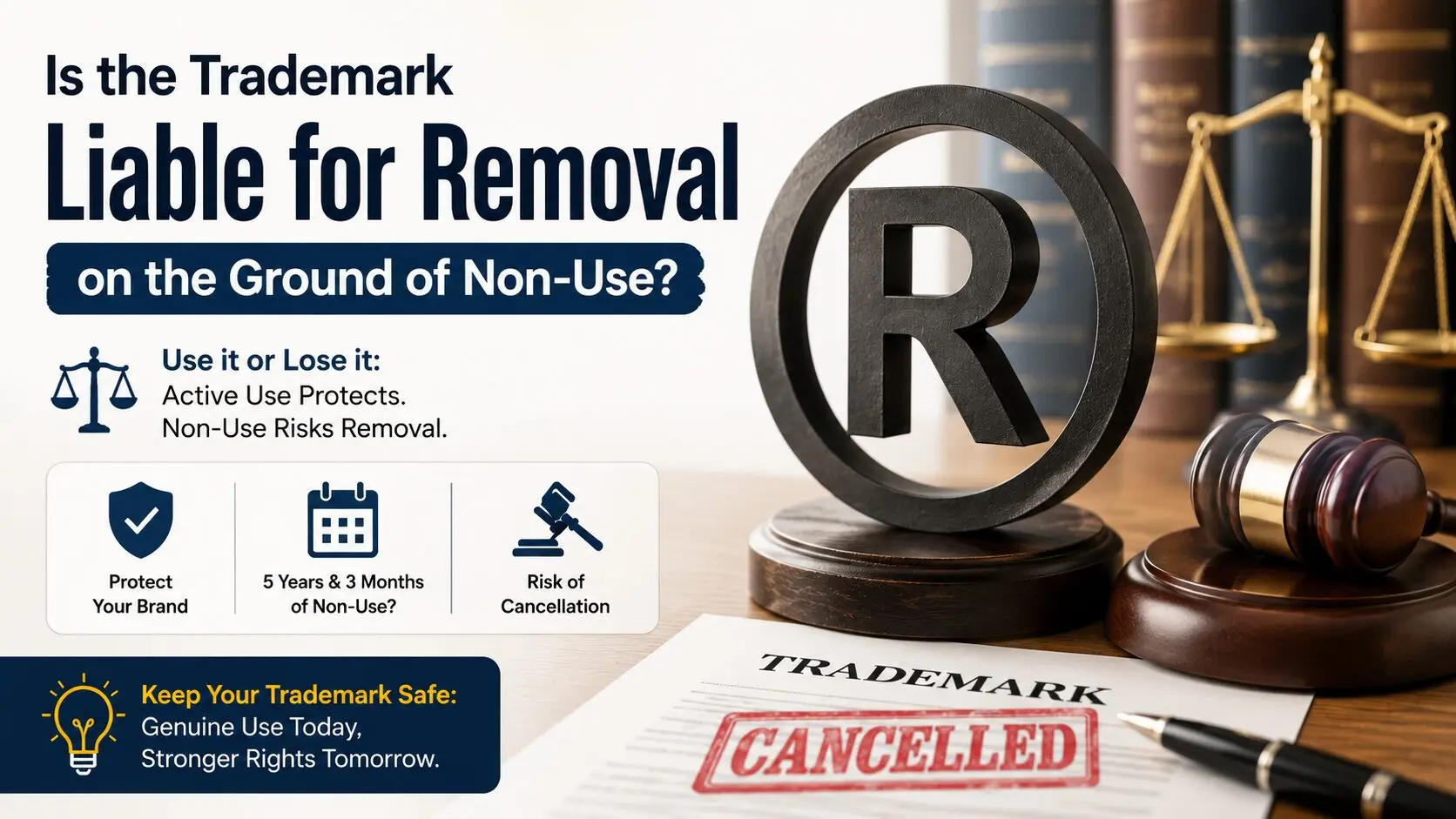 You are currently viewing Is the Trademark Liable for Removal on the Ground of Non-Use?