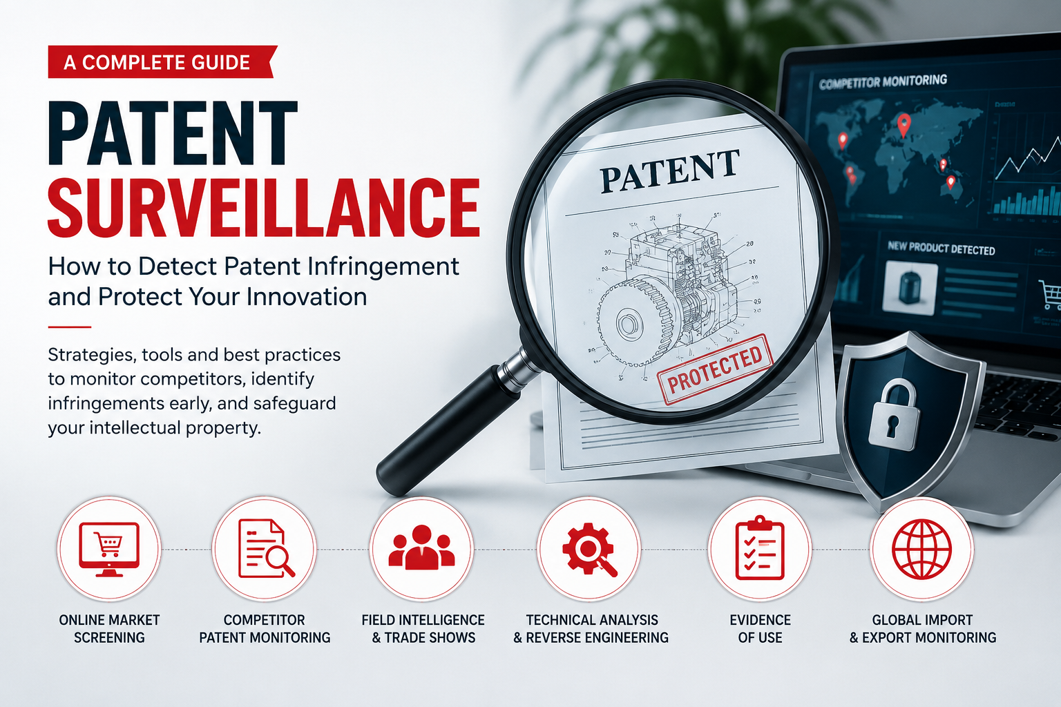 Read more about the article How to Monitor Patent Infringement: A Complete IP Surveillance Guide
