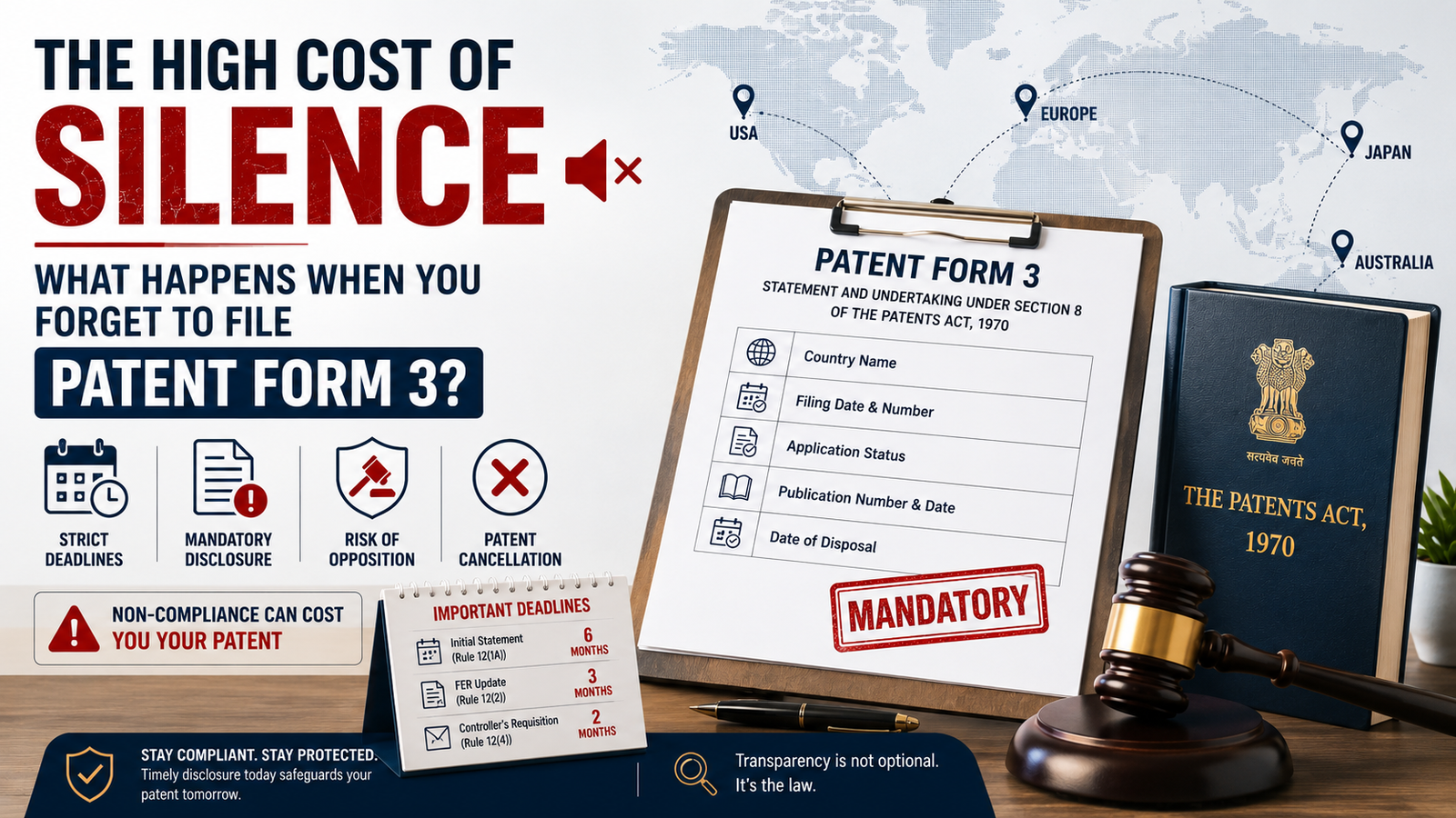 You are currently viewing The High Cost of Silence: What Happens When You Forget to File Patent Form 3?