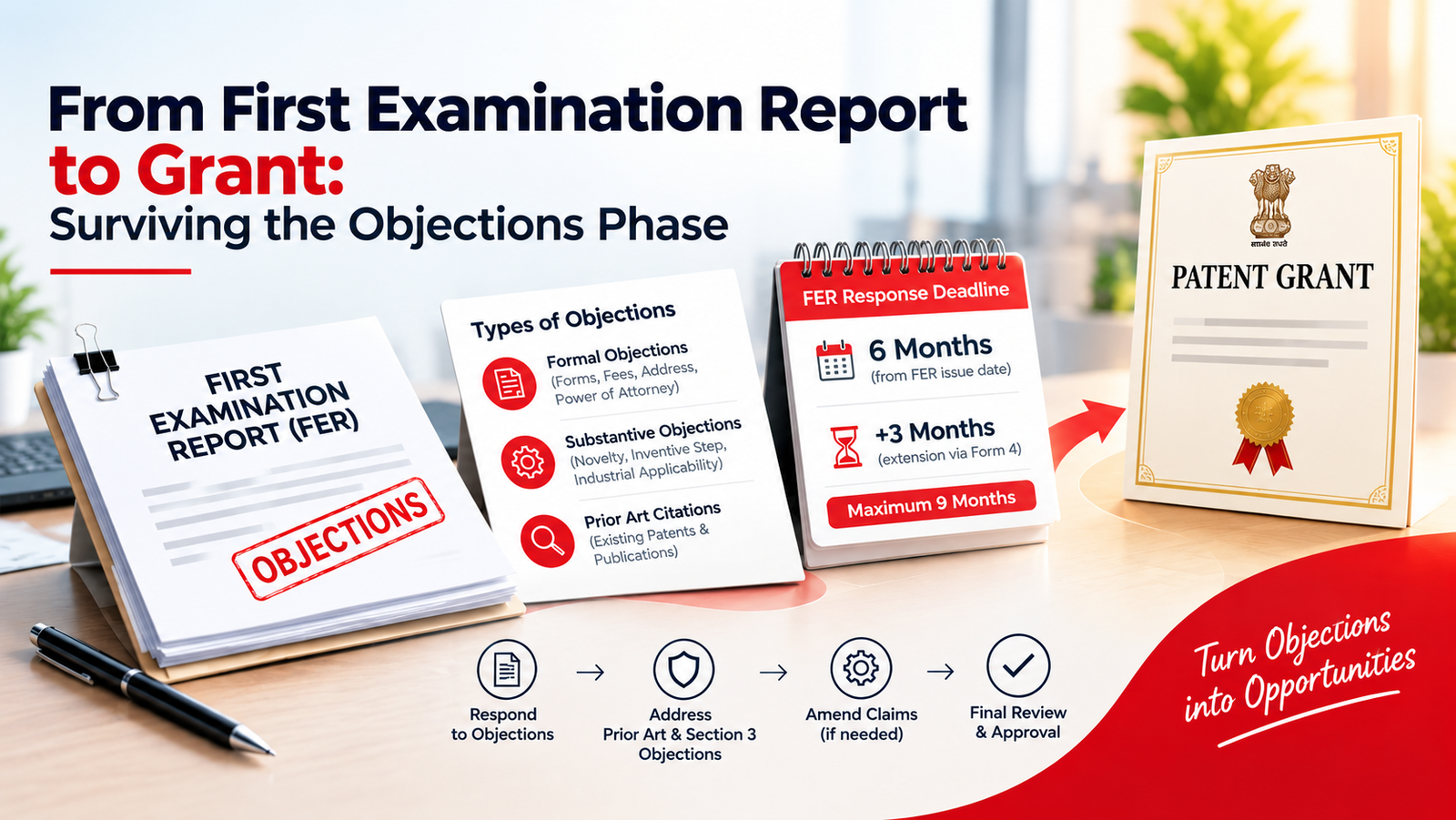 You are currently viewing From First Examination Report to Grant: Surviving the Objections Phase