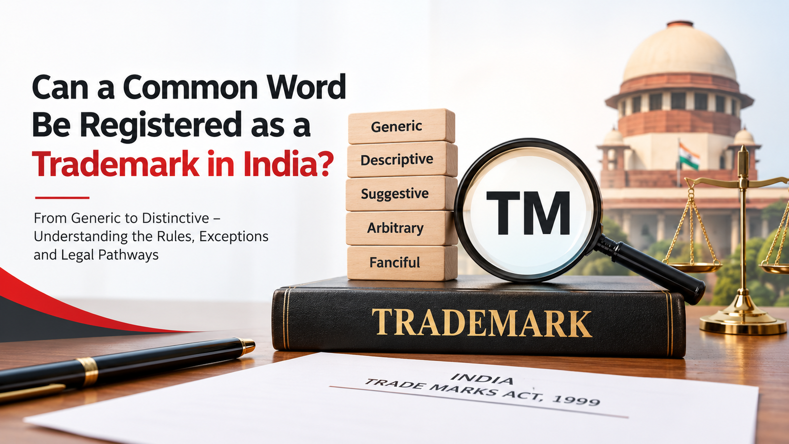 You are currently viewing Can a Common Word Be Registered as a Trademark in India?
